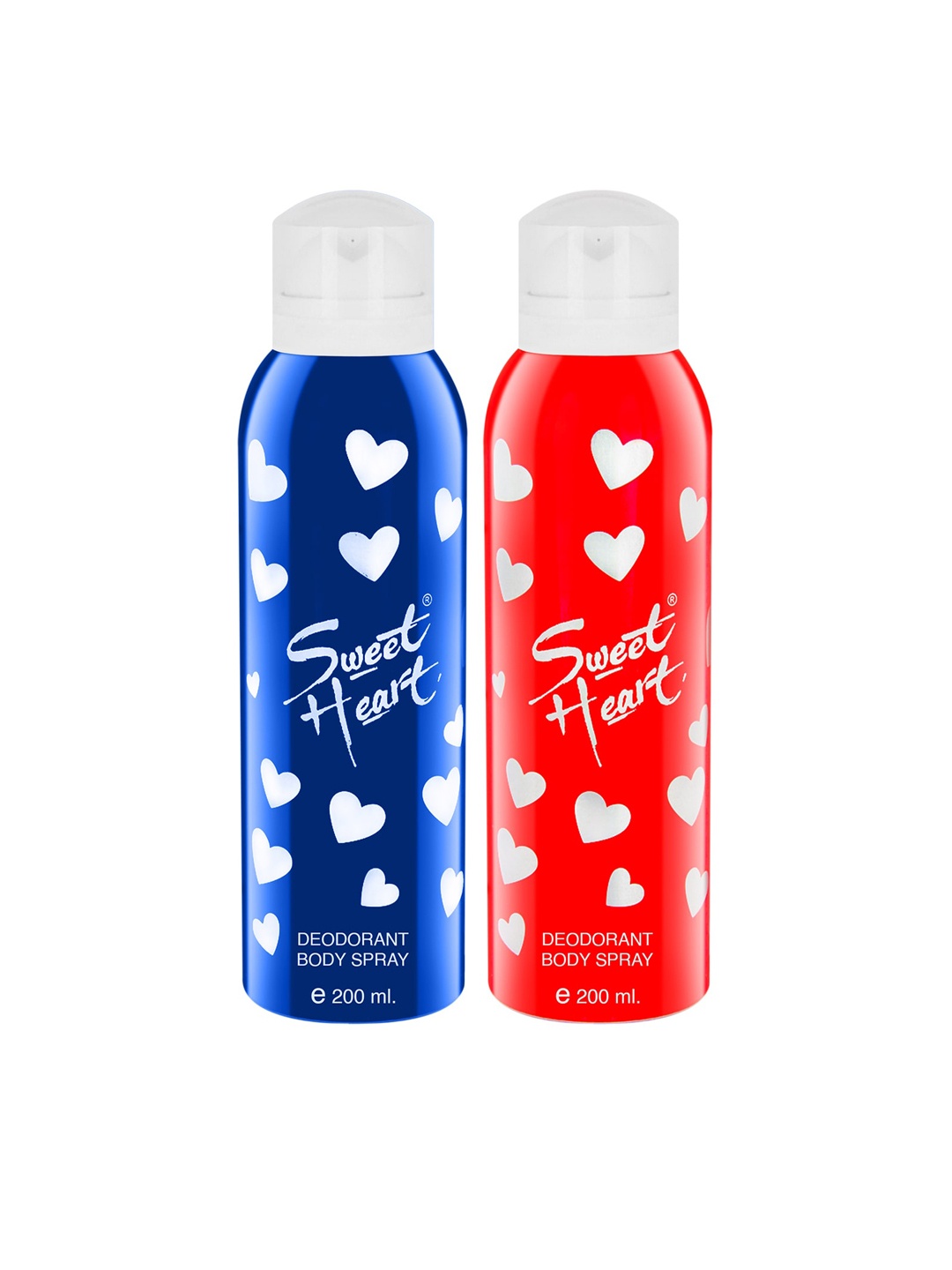 

Sweetheart Set of 2 Blue & Red Deodorant Perfumed Bodyspray 200 Ml