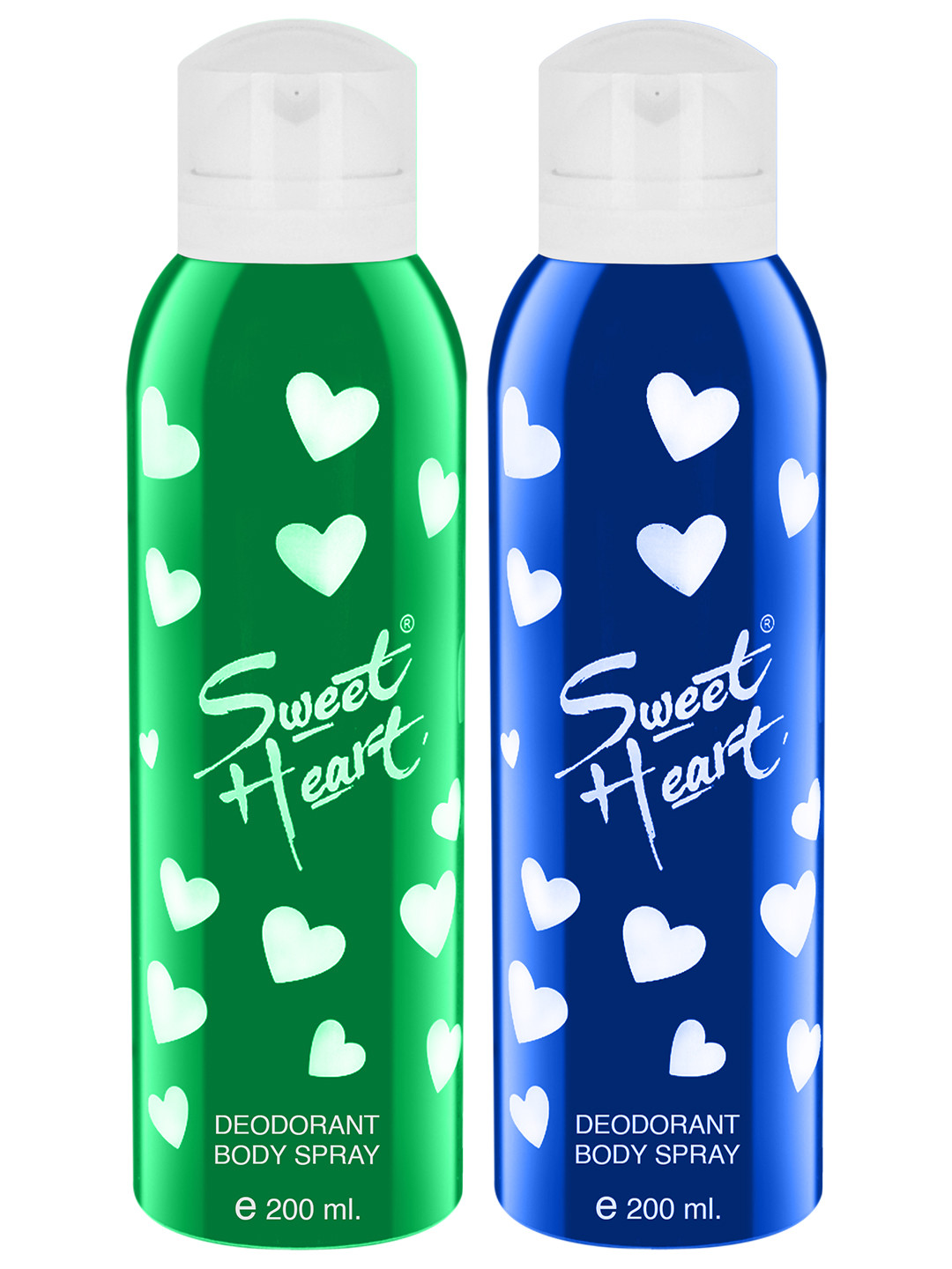 

Sweetheart Set Of 2 Deodorant Perfumed Bodyspray 200 ml each, Green