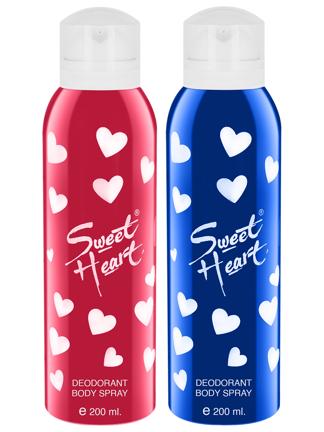 

Sweetheart Pack of 2 Pink and Blue Deodorant Perfumed Bodyspray 400 ml