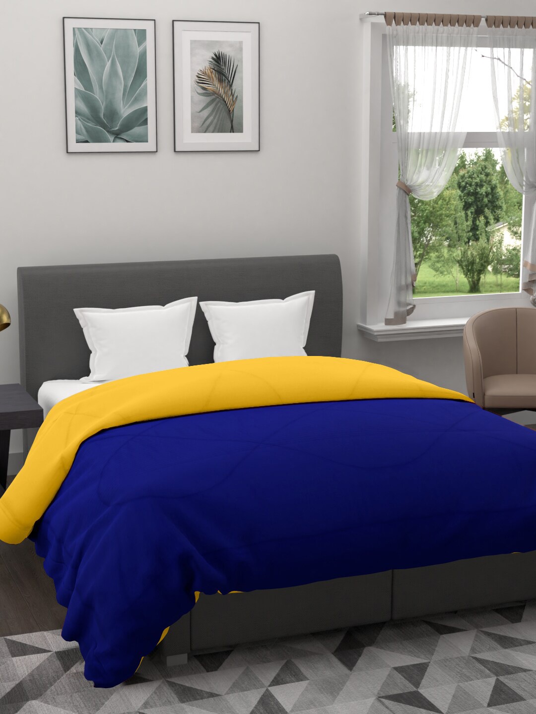 

Clasiko Red & Blue Mild Winter 233 GSM Double Bed Comforter
