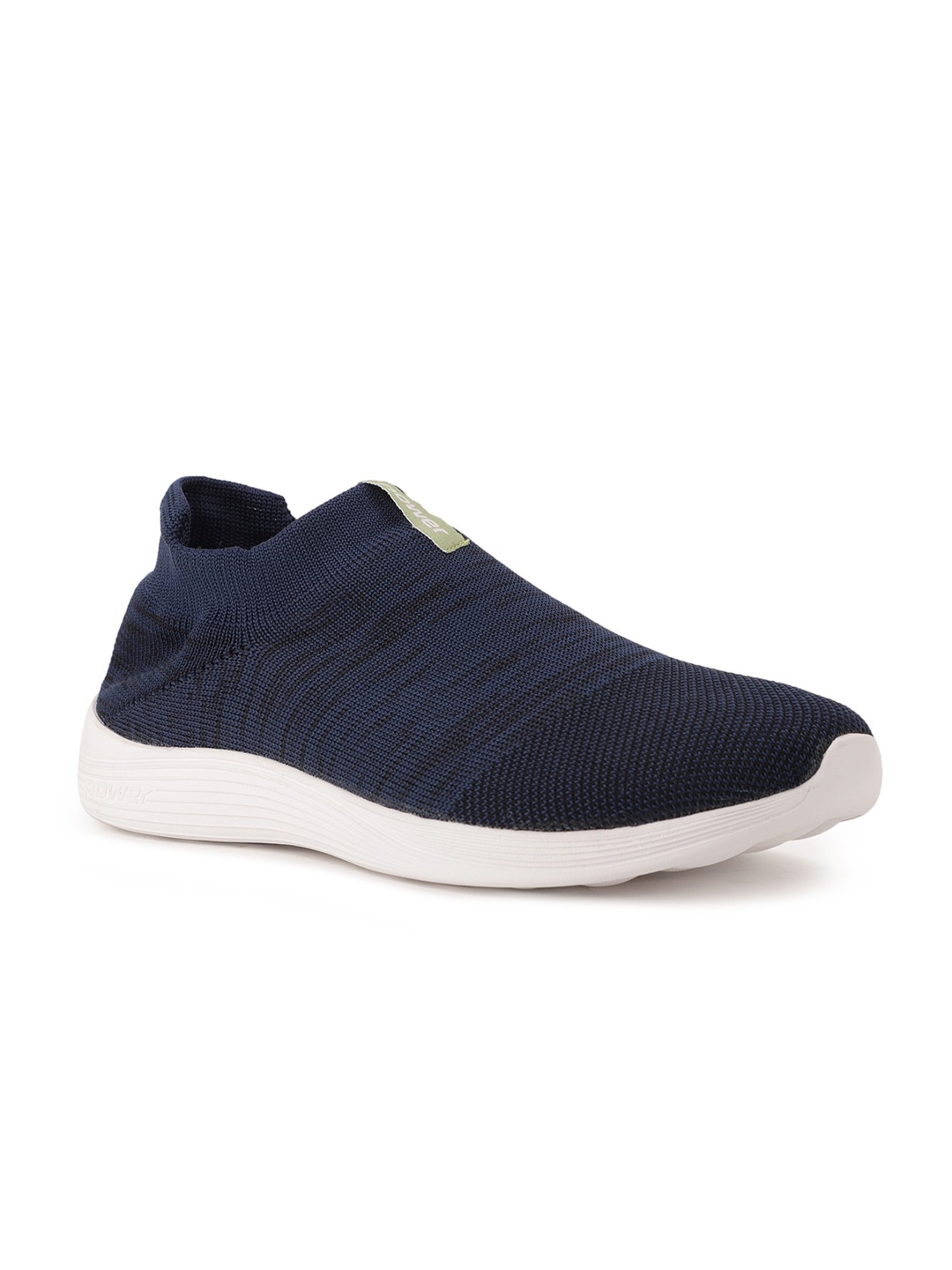 

Power Women Blue Woven Design Slip-On Sneakers