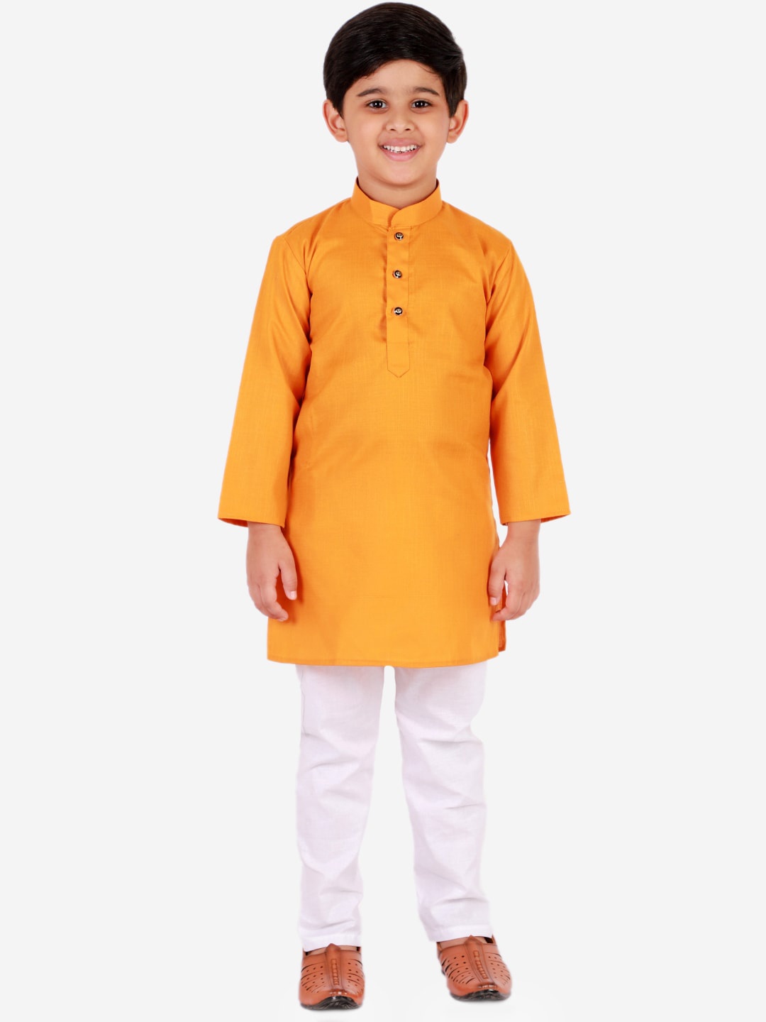 

Pro-Ethic STYLE DEVELOPER Boys Mustard Yellow Kurta with Pyjamas
