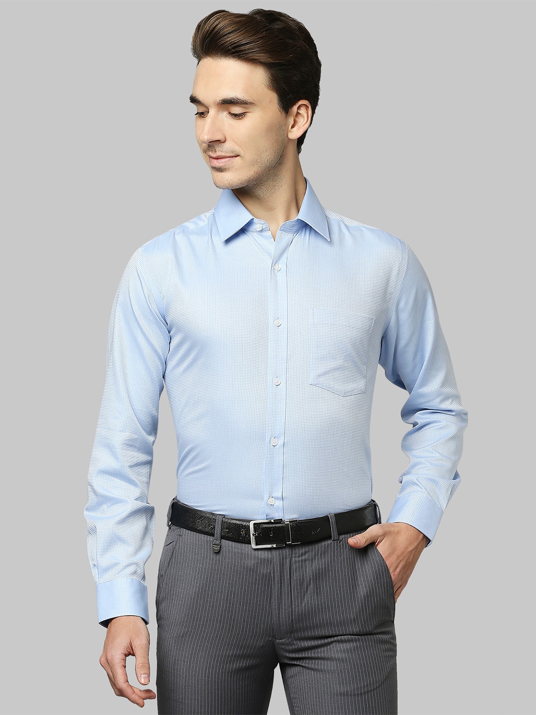 

Park Avenue Men Blue Formal Shirt