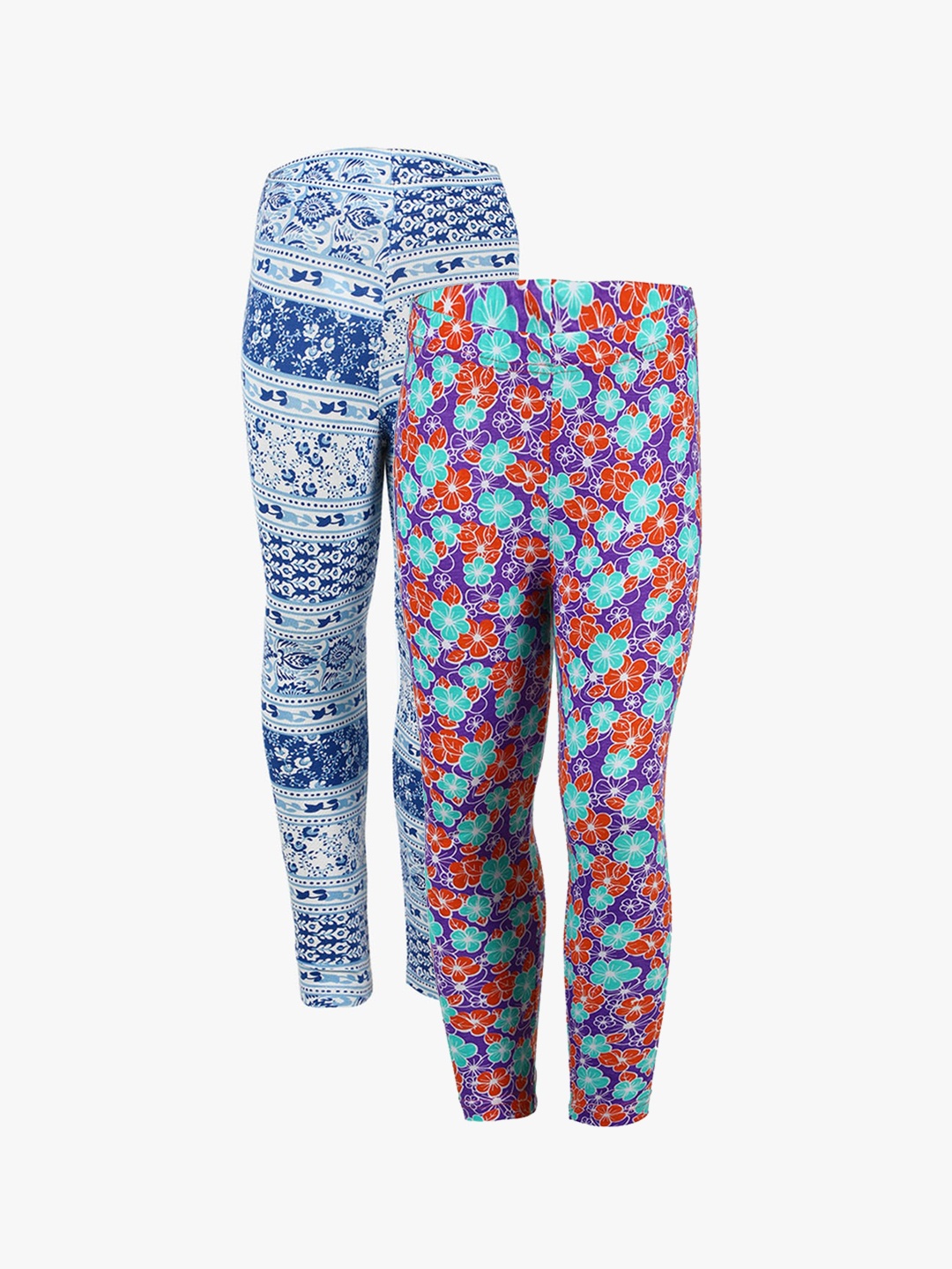

SAVAGE Girls Pack of 2 Assorted Printed Pure Cotton Lounge Pants