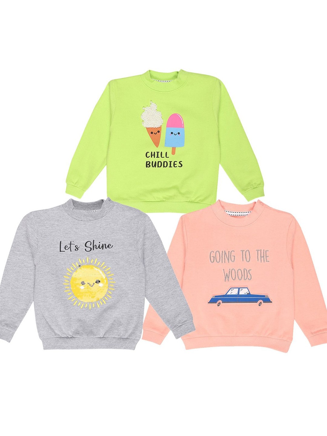 

The Mom Store Unisex Kids Multicoloured Printed Sweatshirt, Multi