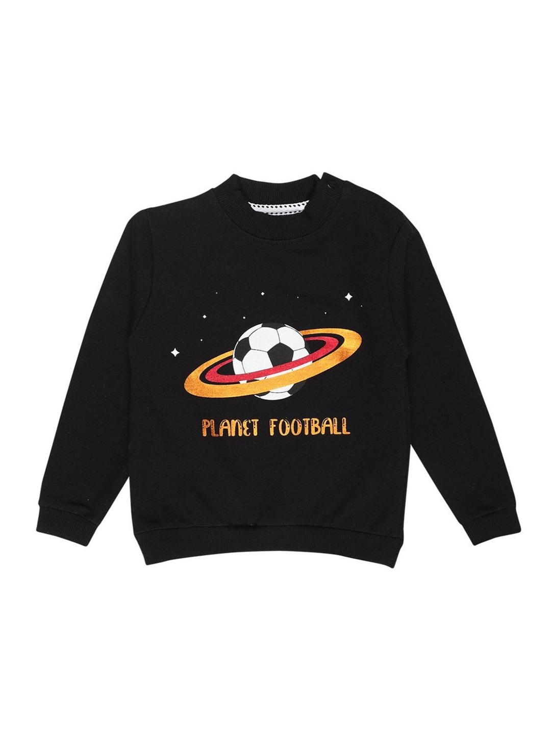 

The Mom Store Unisex Kids Black Printed Sweatshirt