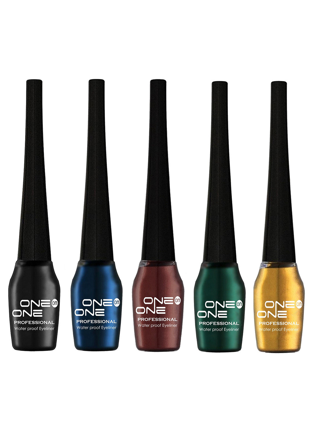 

ONE on ONE Set Of 5 Waterproof Liquid Waterproof Eyeliner, Multi