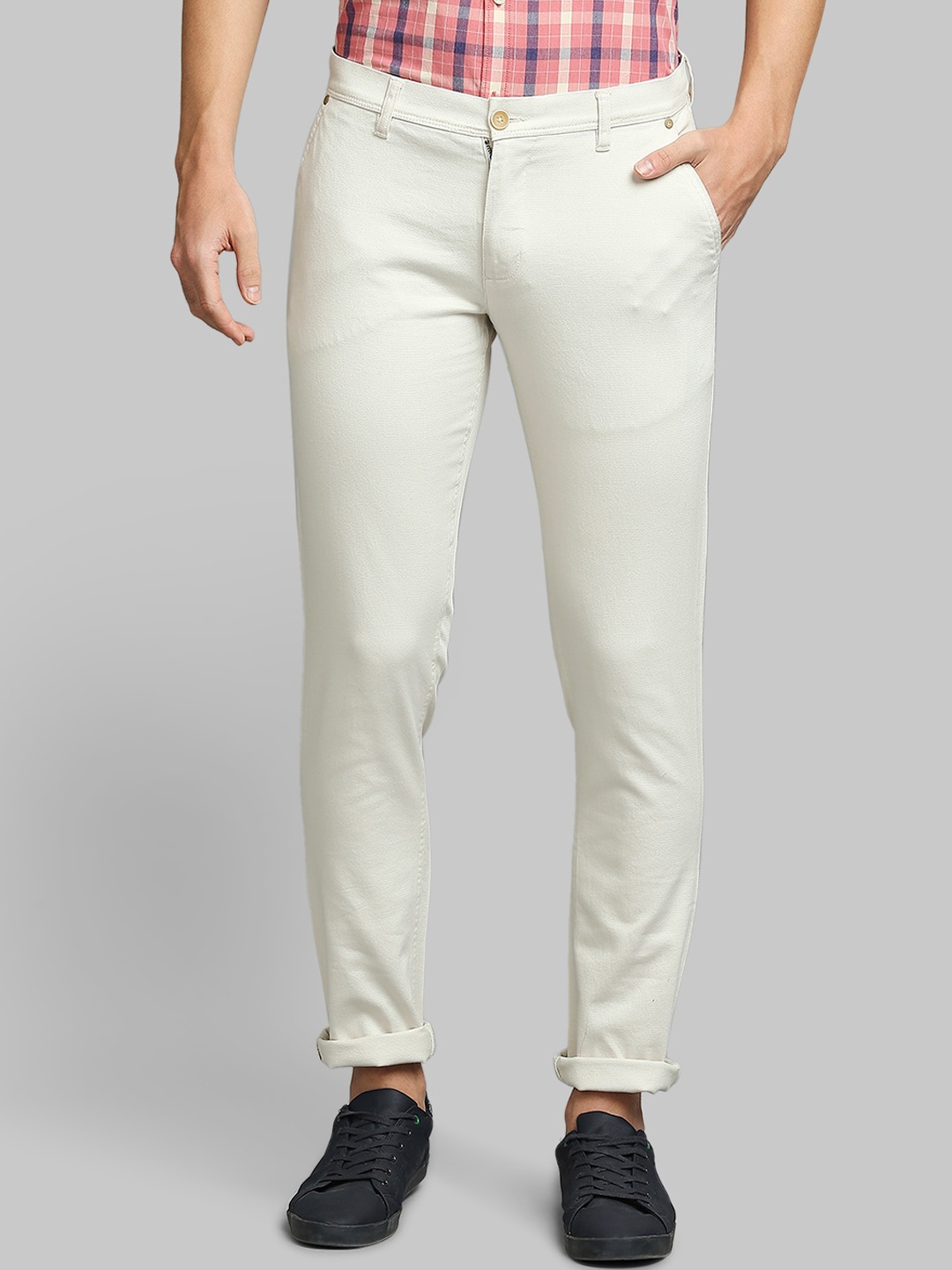 

Parx Men Off White Trousers