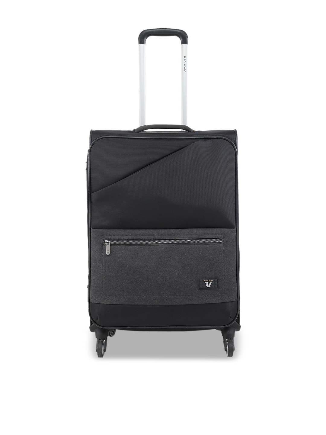

RONCATO Hyper Nero Soft Case 26 inch Medium Trolley Bag, Black