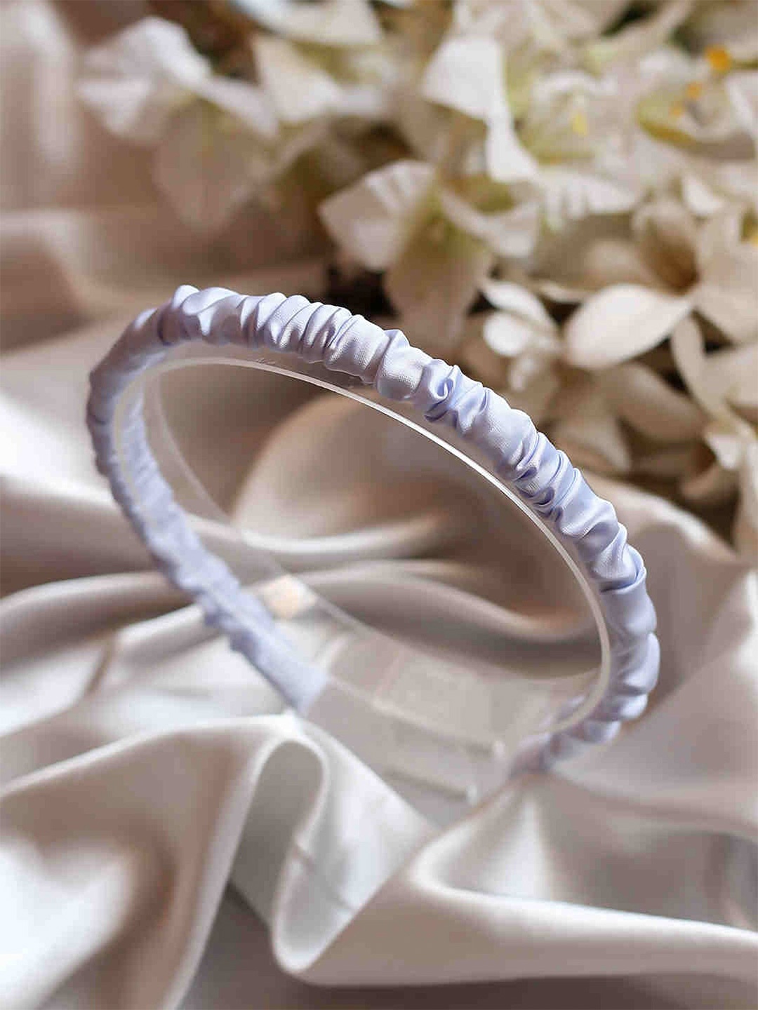 

Bellofox Women Blue Sleek Crinkled Hairband