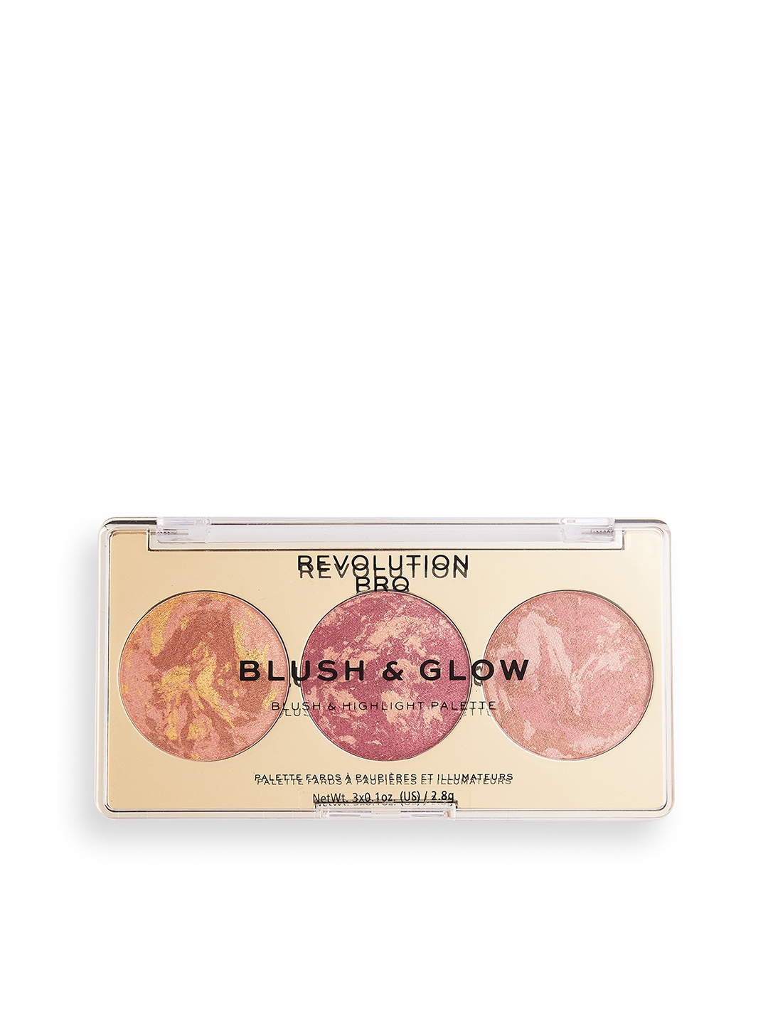 

Makeup Revolution London Revolution Pro Blush & Glow 3-in-1 Palette - Cranberry Glow, Multi