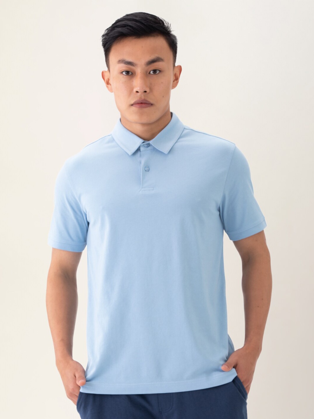 

DAMENSCH Men Thermoregulating Polo T-shirt DAM-TEES-BPOLO-EYL, Blue