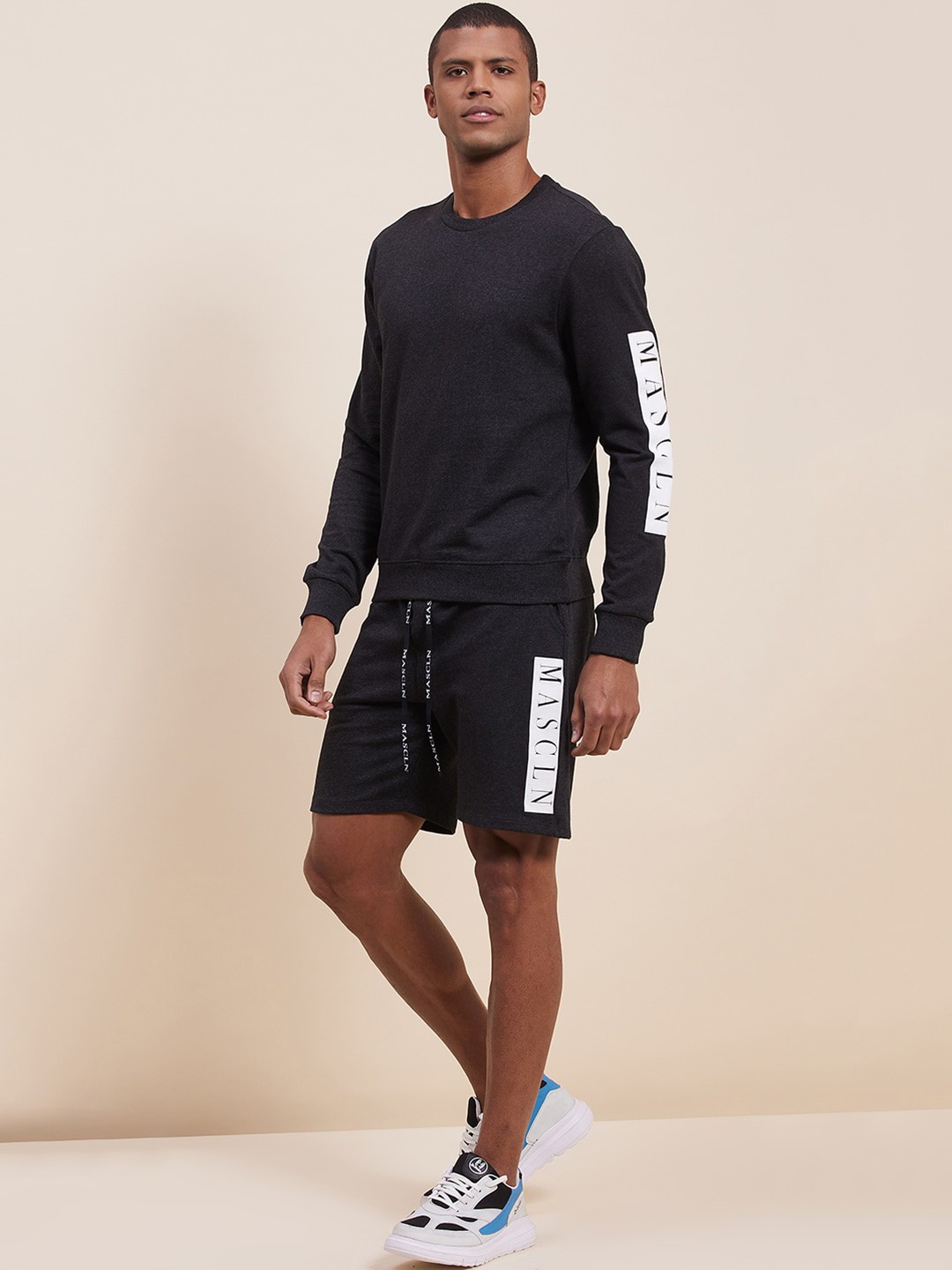 

MASCLN SASSAFRAS Men Grey Bermuda Shorts