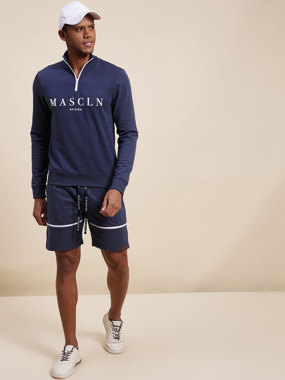 

MASCLN SASSAFRAS Men Blue Shorts
