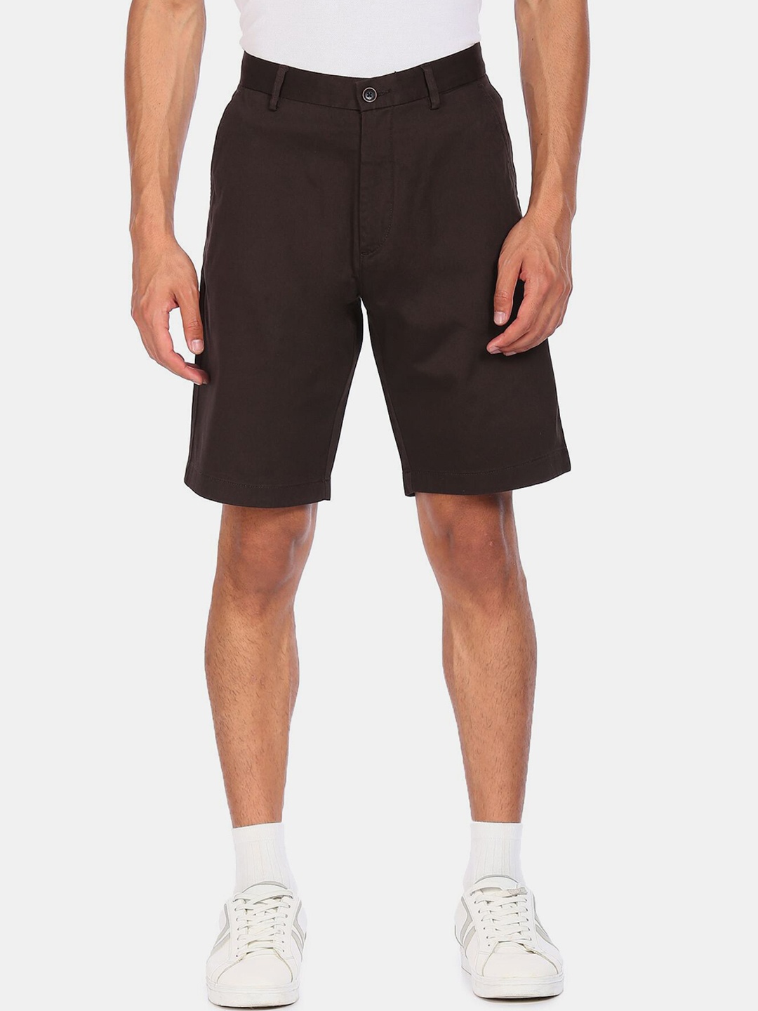 Arrow Sport Men Brown Shorts