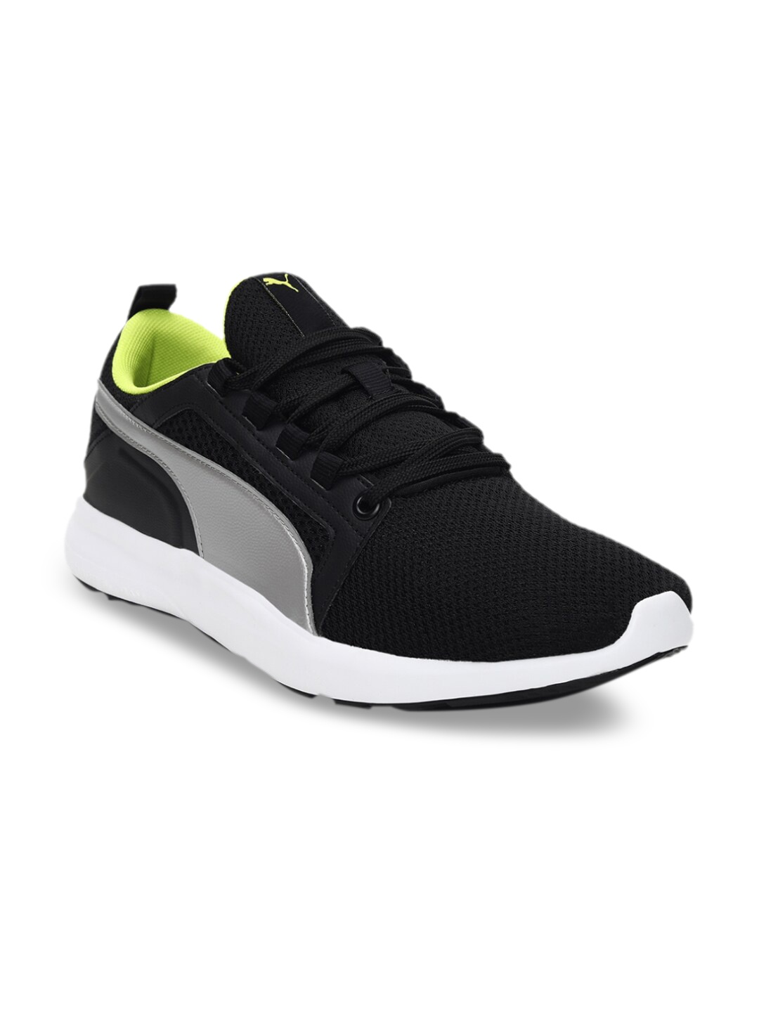 

Puma Unisex Black & Silver-Toned Ron V1 Sneakers