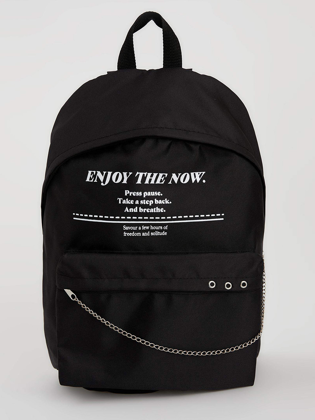 

DeFacto Women Black & White 14 Inch Printed Laptop Bag