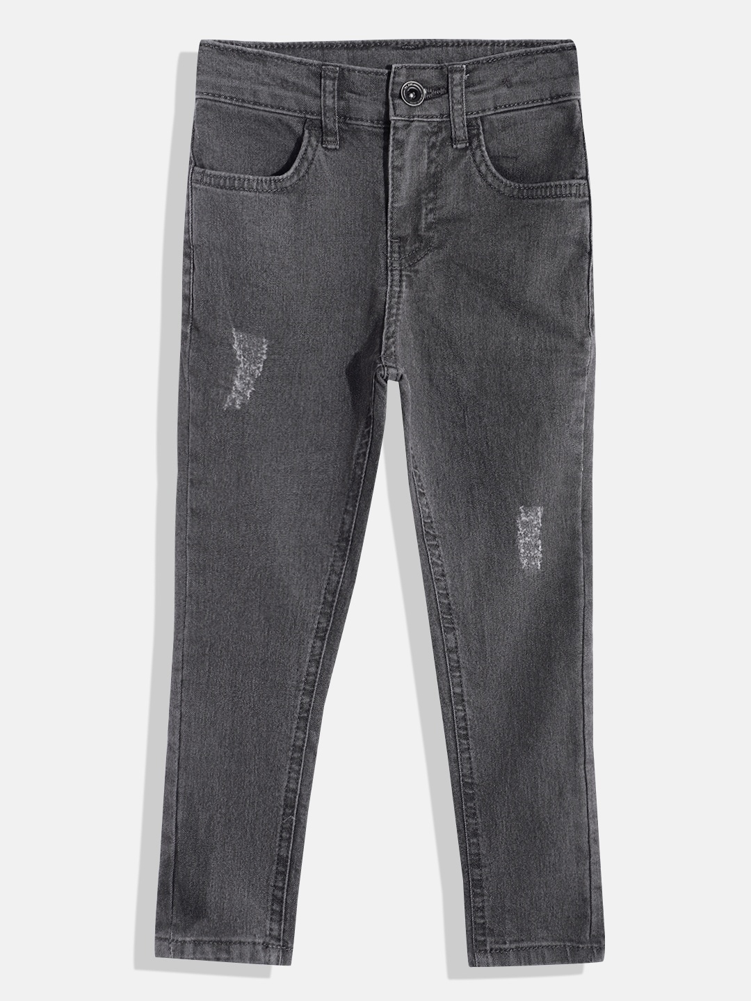 

DeFacto Boys Mid-Rise Mildly Distressed Stretchable Jeans, Grey