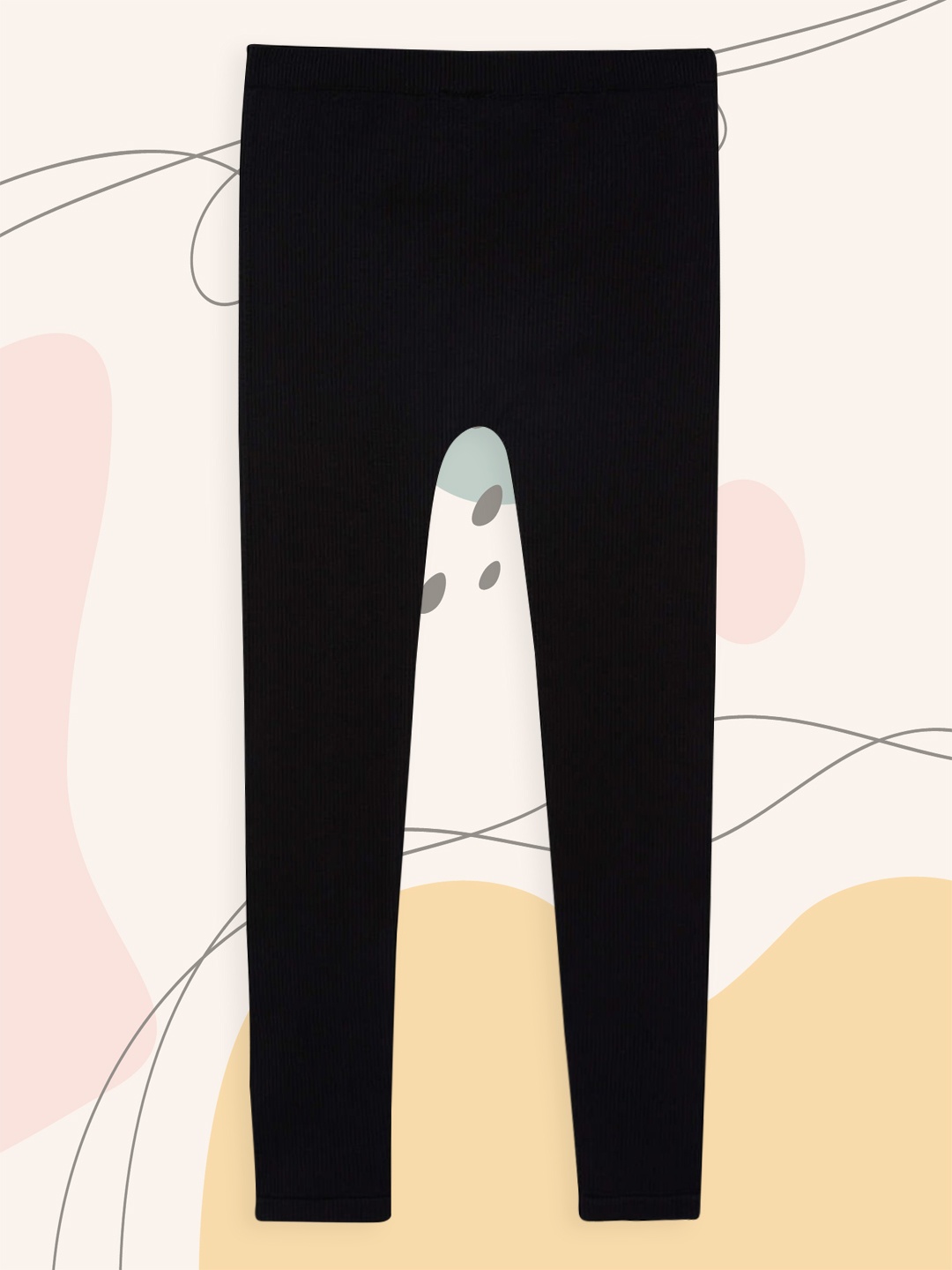 

DeFacto Girls Black Ribbed Leggings