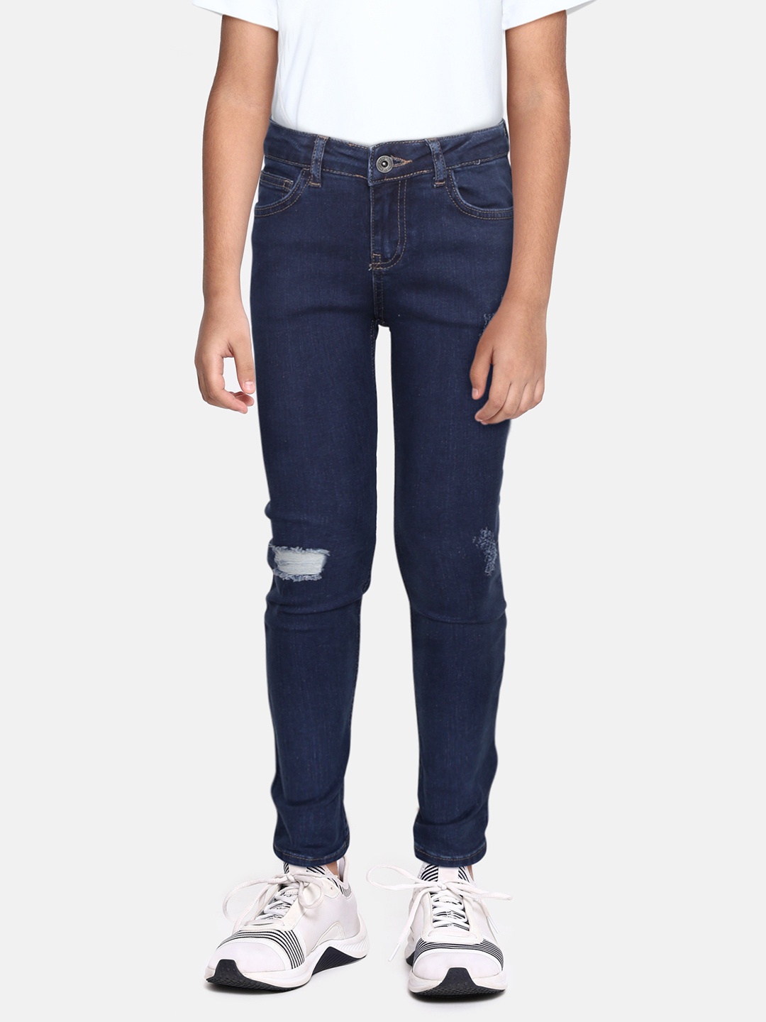

DeFacto Boys Blue Slim Fit Low Distress Stretchable Jeans