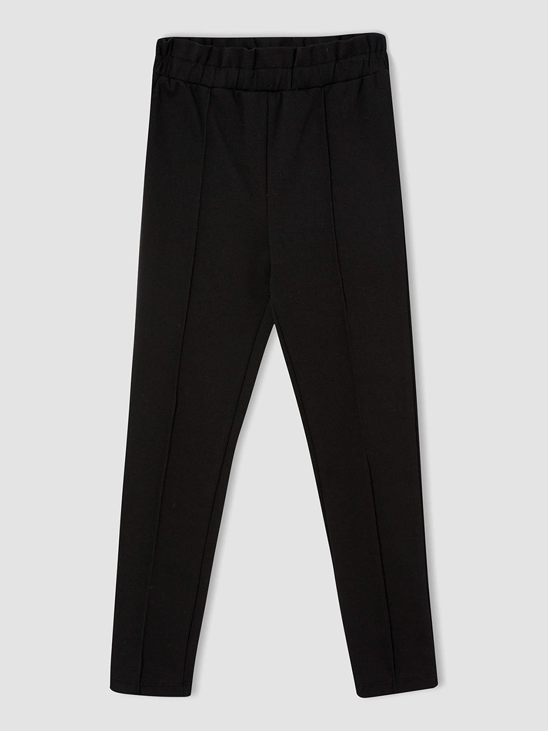 

DeFacto Girls Black Solid Ankle Length Leggings
