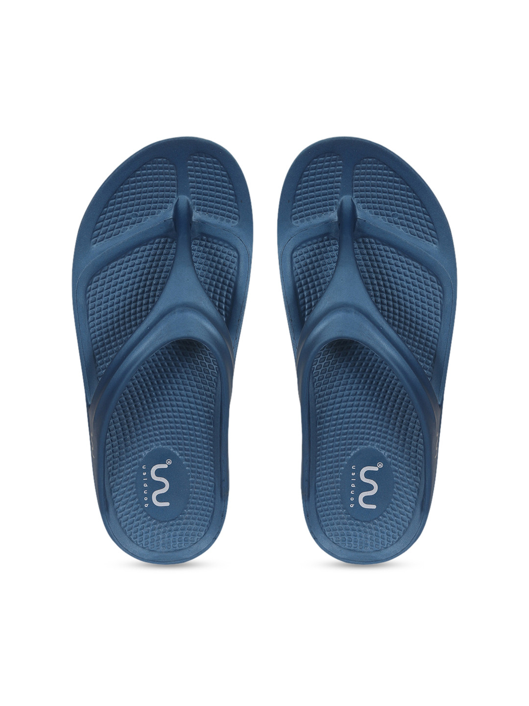 

Doubleu Women Blue Rubber Thong Flip-Flops