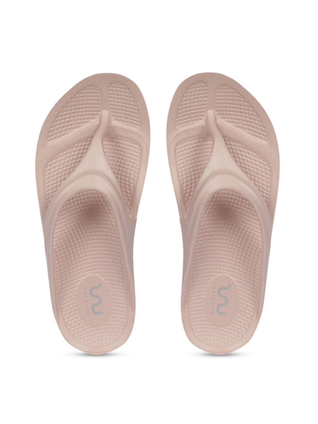 

Doubleu Women Pink Rubber Thong Flip-Flops