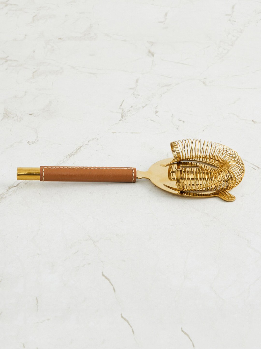 

Home Centre Gold-Toned & Brown Stainless Steel Strainer