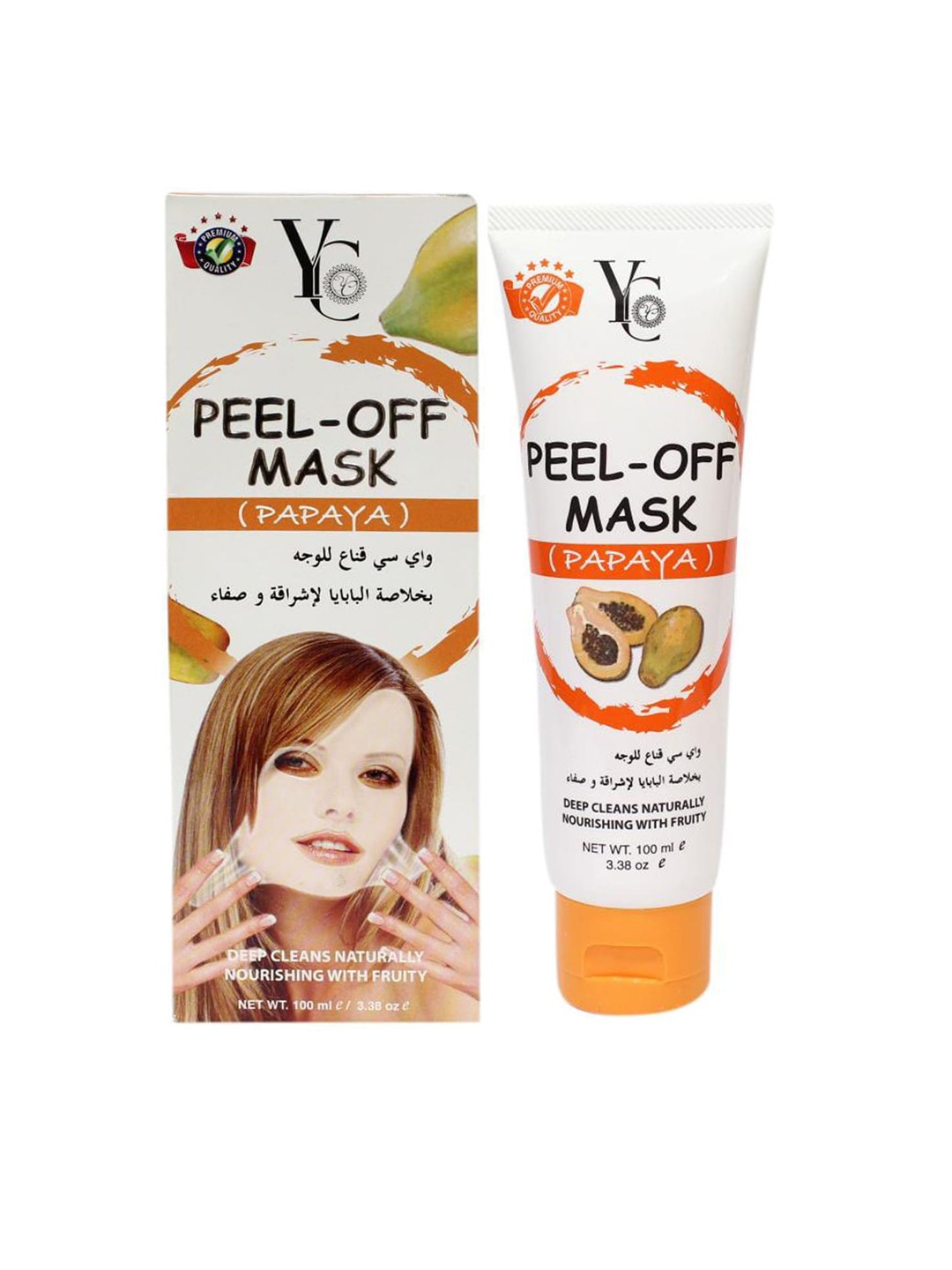 

Yc Peel off Mask Papaya 100ml, White