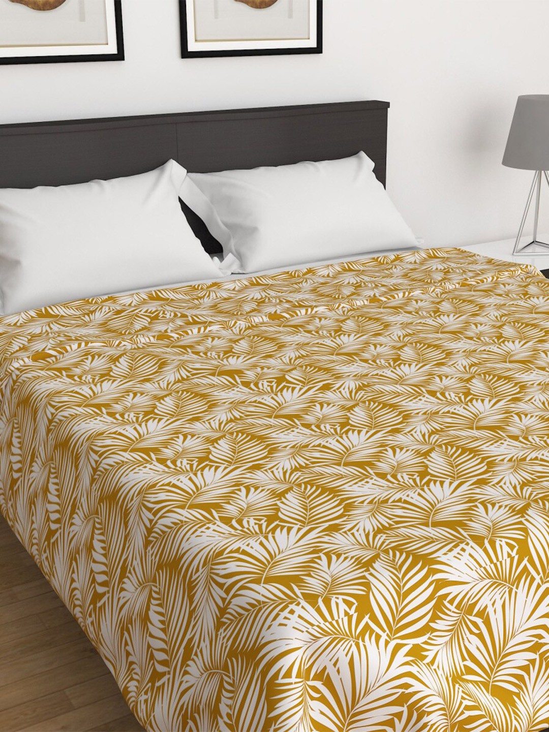 

Home Centre Beige Floral Printed 600 GSM Double Bed Comforter