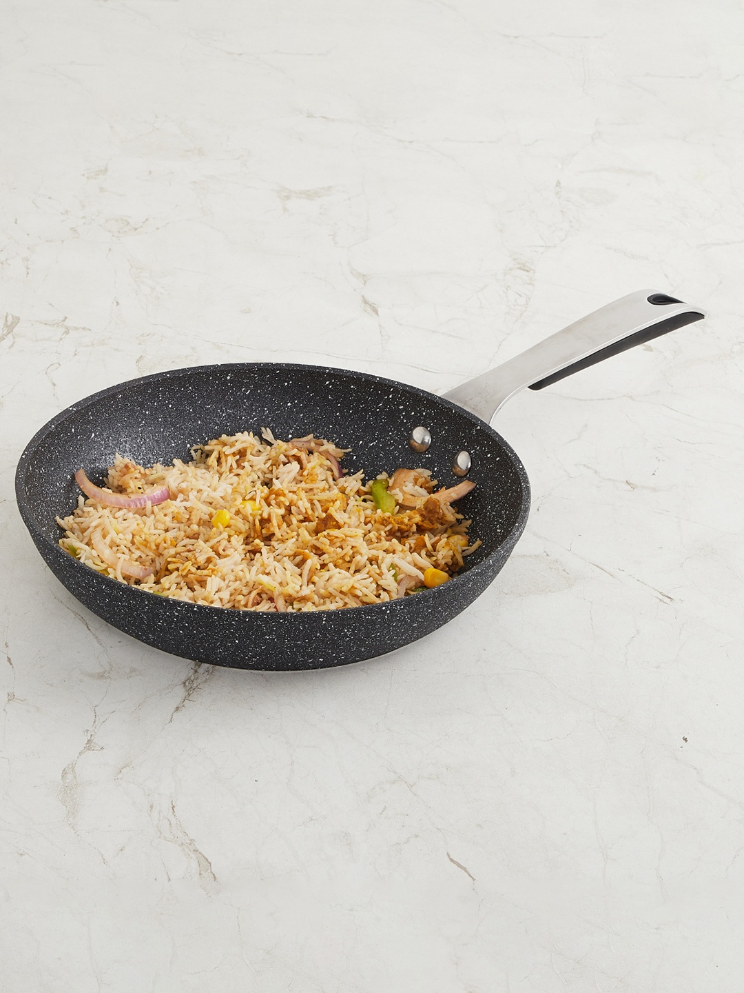 

Home Centre Black Aluminium Non-Stick Frying Pan
