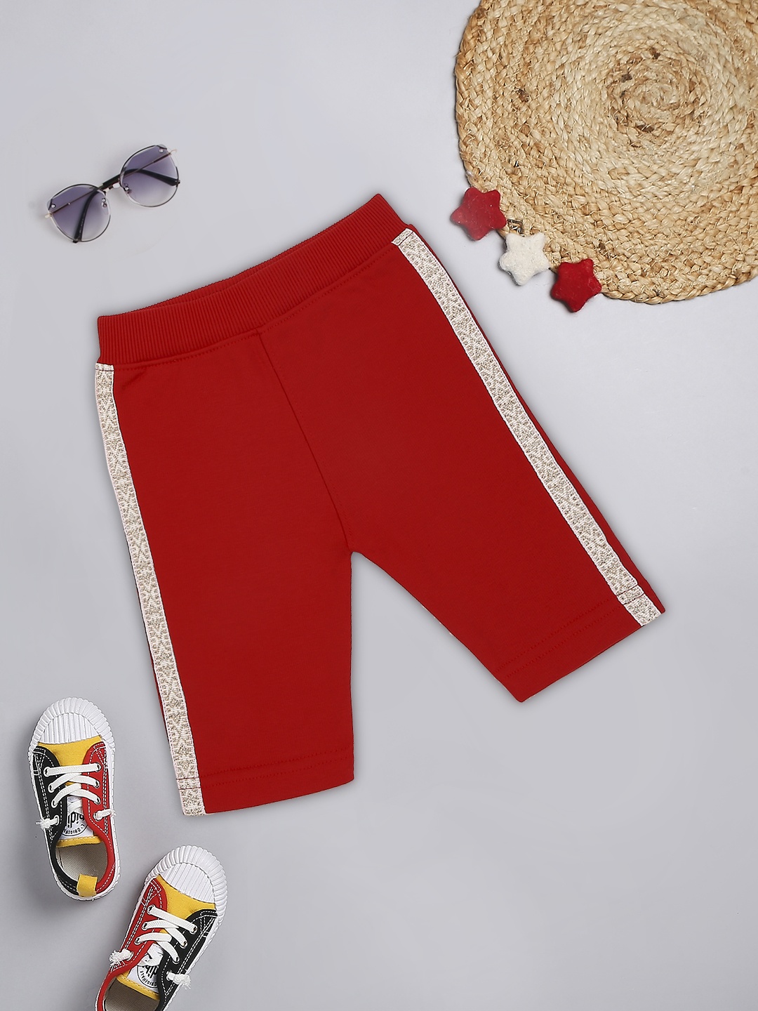 

MeeMee Infant Girls Red Solid Track Pants