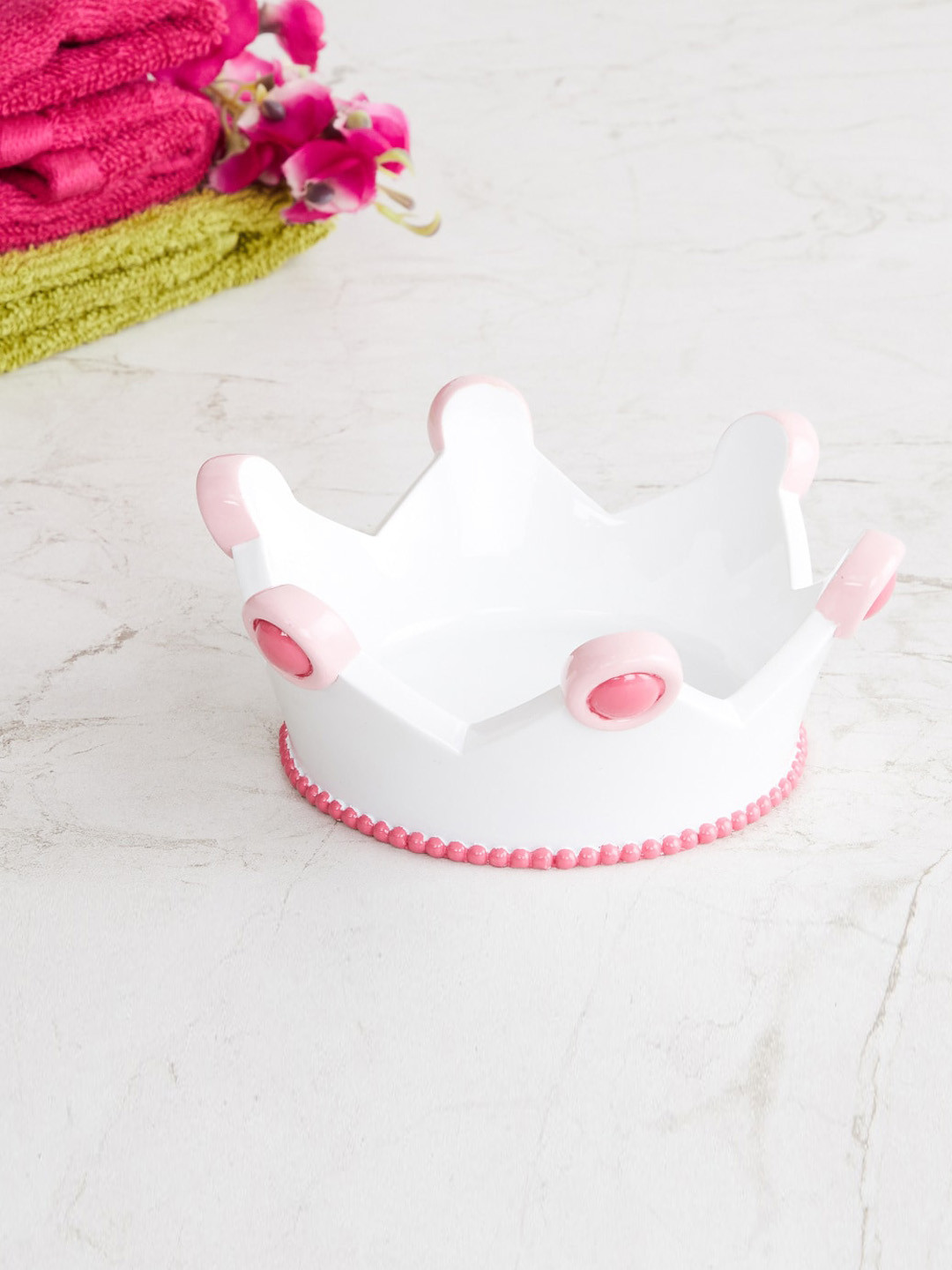 

Home Centre White Bath Accessories Polyresin Soap Dish