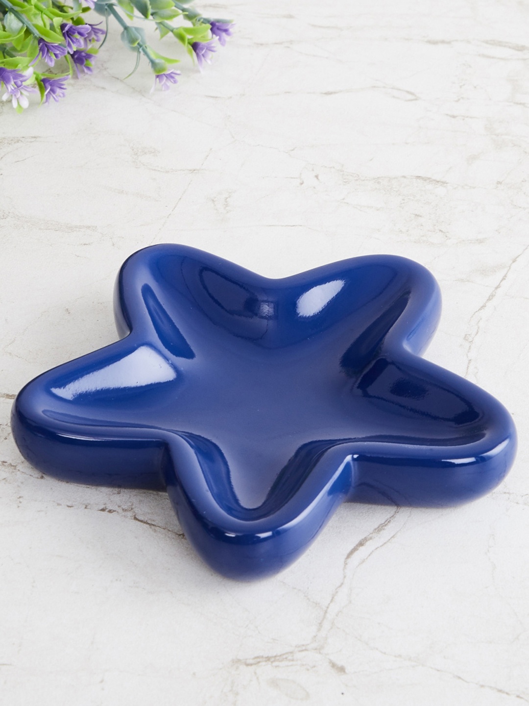 

Home Centre Blue Slate Spaceship Solid Polyresin Soap Dish