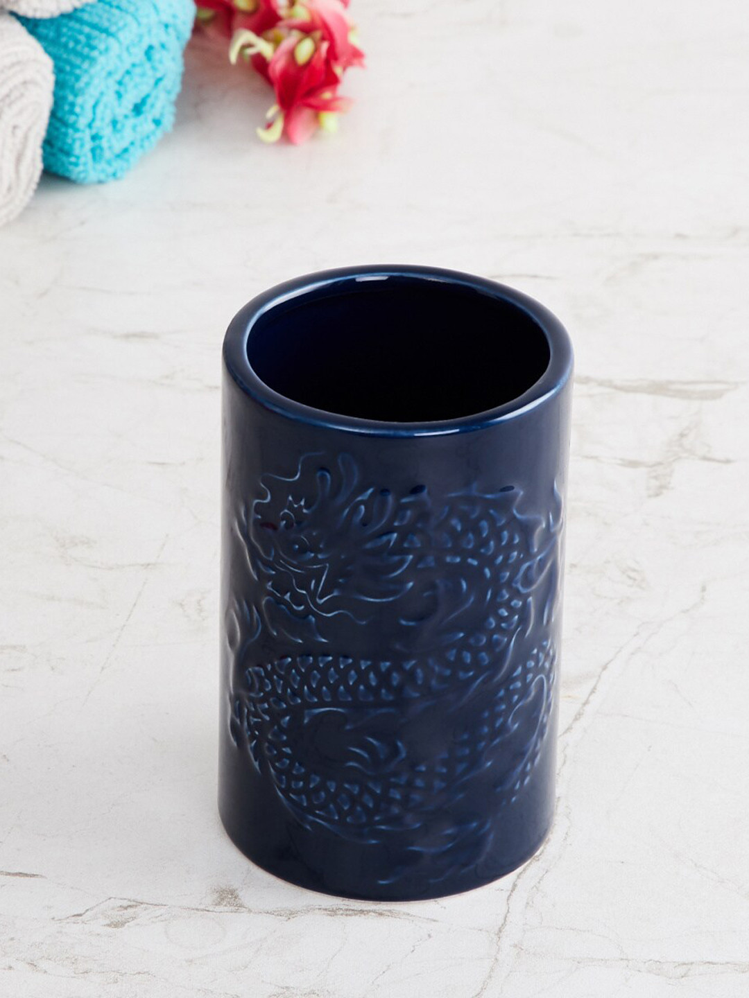 

Home Centre Blue Art of Asia-Dragon Dance Ceramic Toothbrush Holder