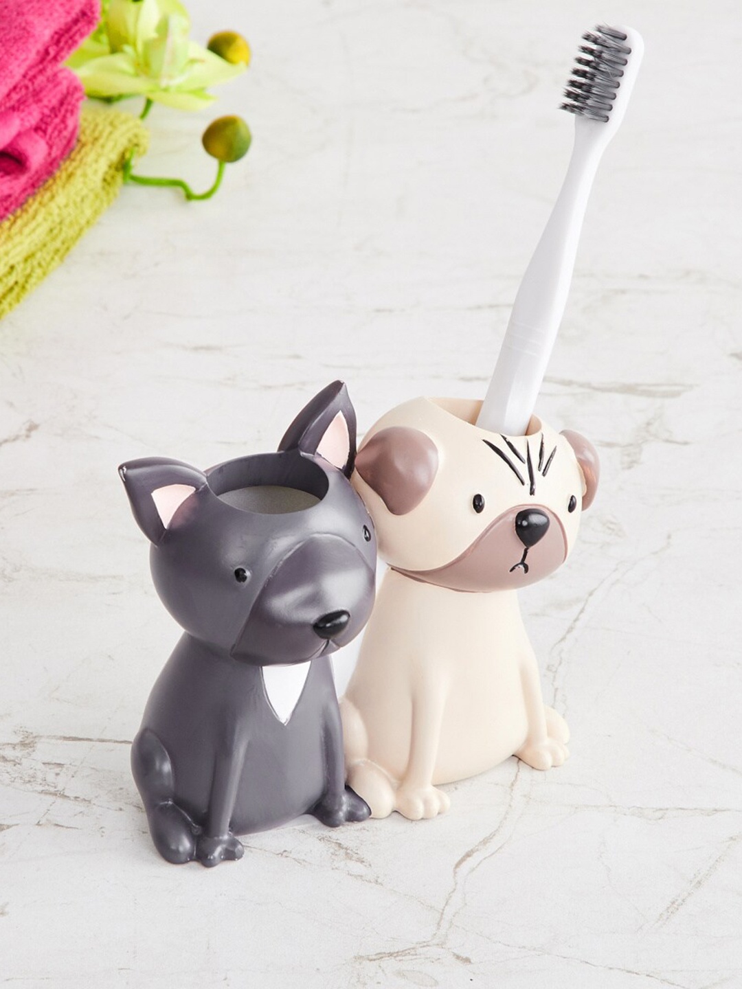 

Home Centre Multicolour Polyresin Toothbrush Holder, Multi