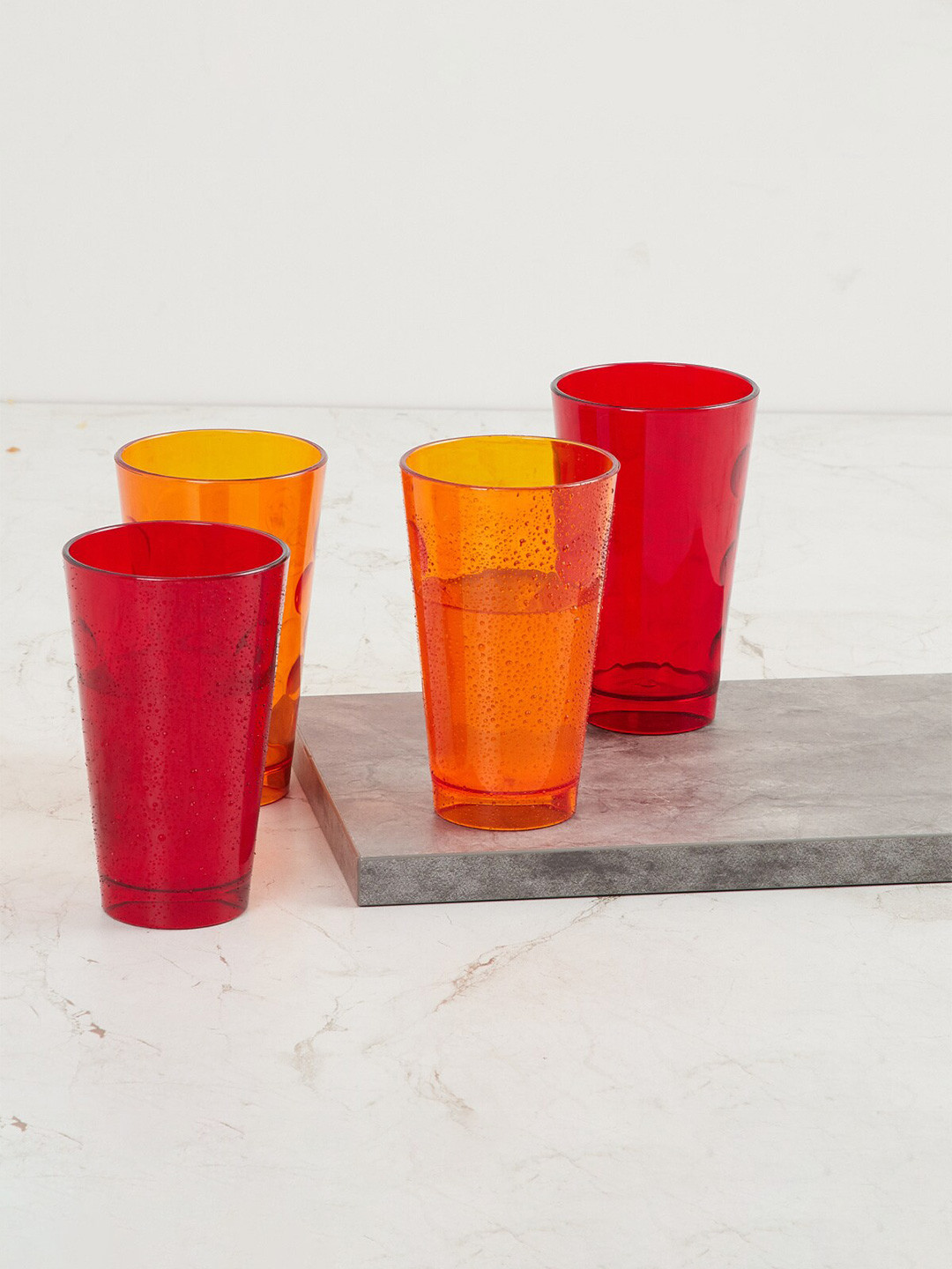 

Home Centre Set of 4 Red & Orange Drinkware