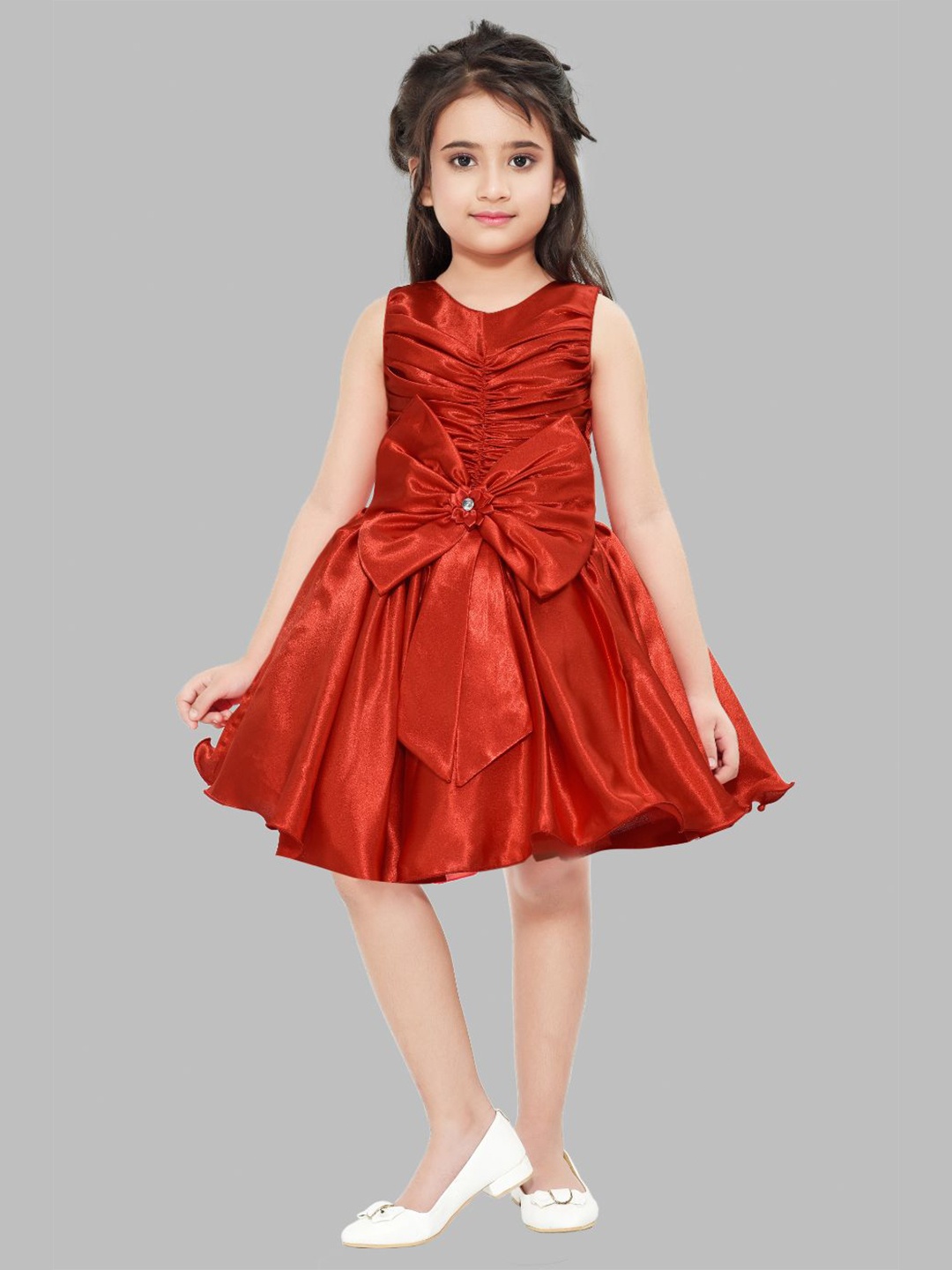 Pink Chick Red Satin Dress