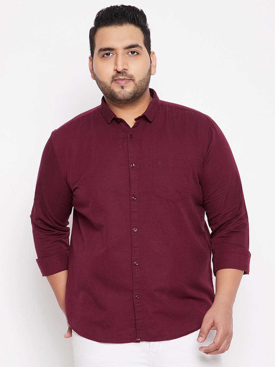 

SHOWOFF Plus Men Maroon Casual Shirt
