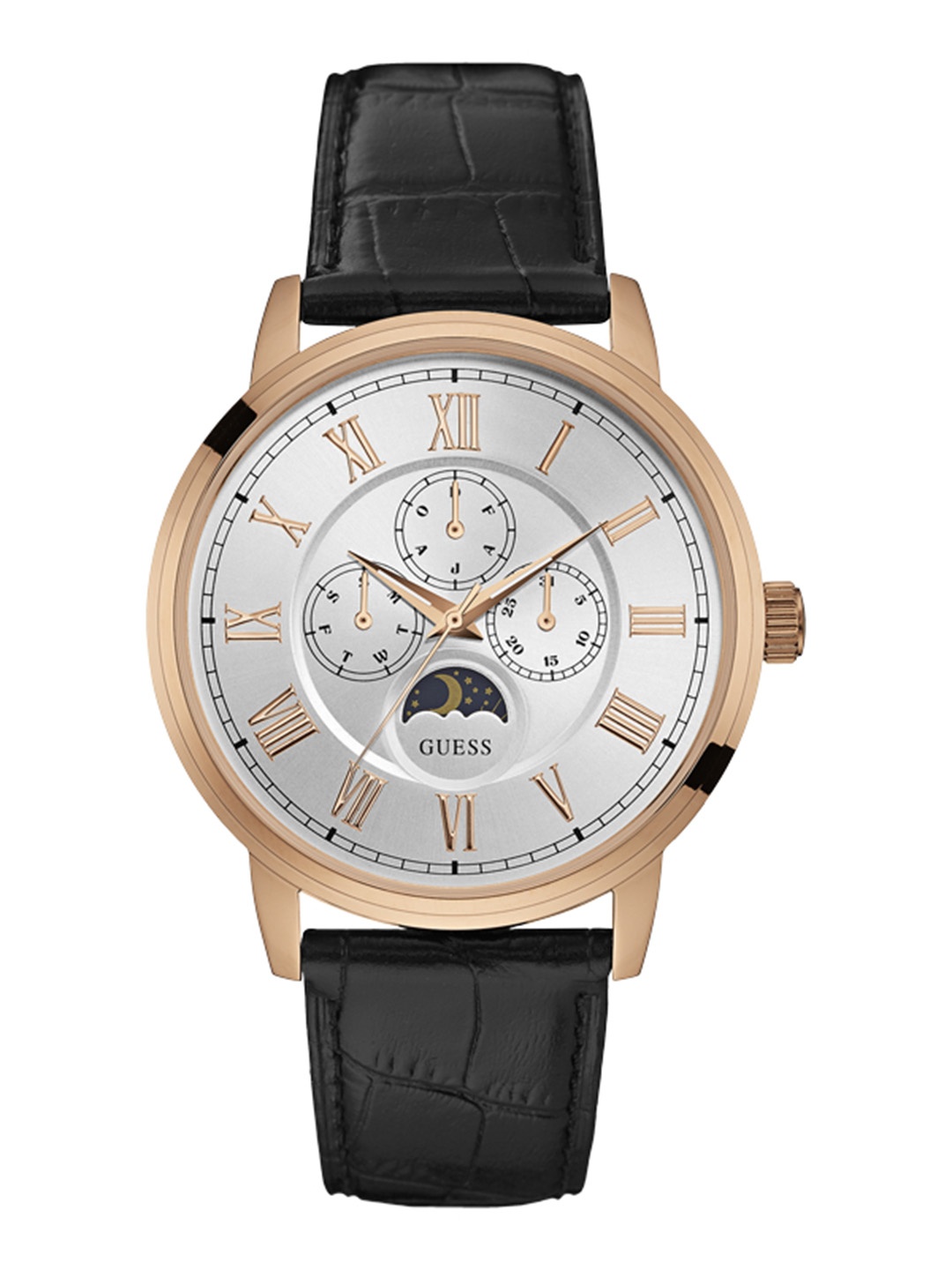 

GUESS Men Silver-Toned Analogue Watch W0870G2