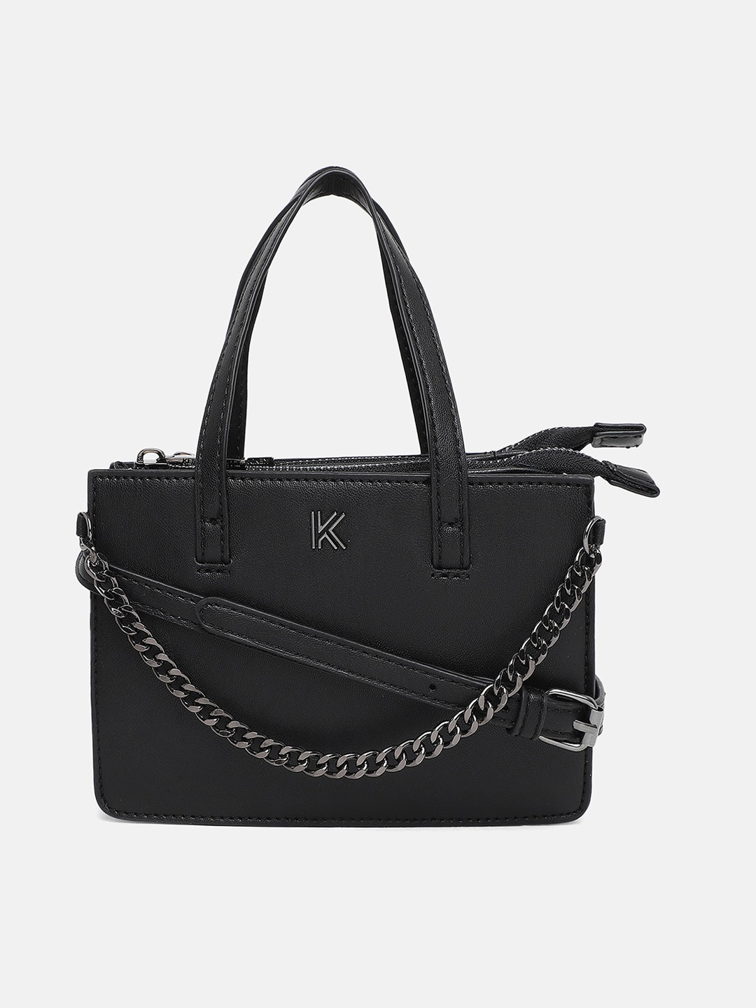 

KENDALL & KYLIE Black Oversized Swagger Shoulder Bag
