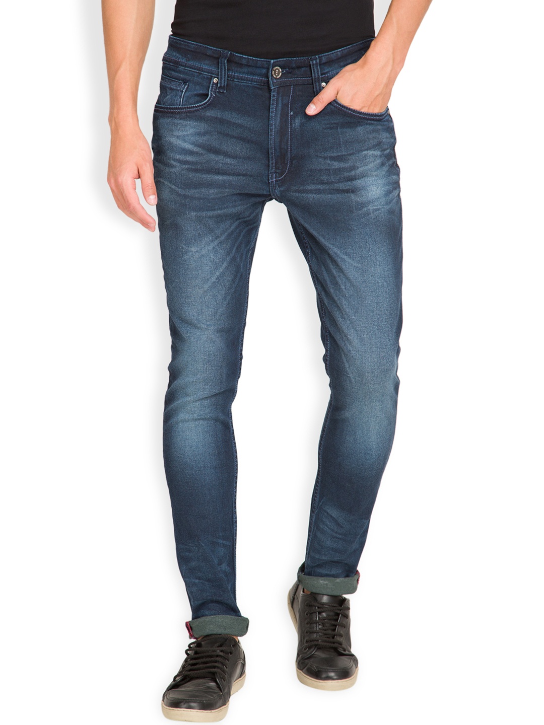 

LOCOMOTIVE Men Blue Slim Fit Mid Rise Clean Look Jeans