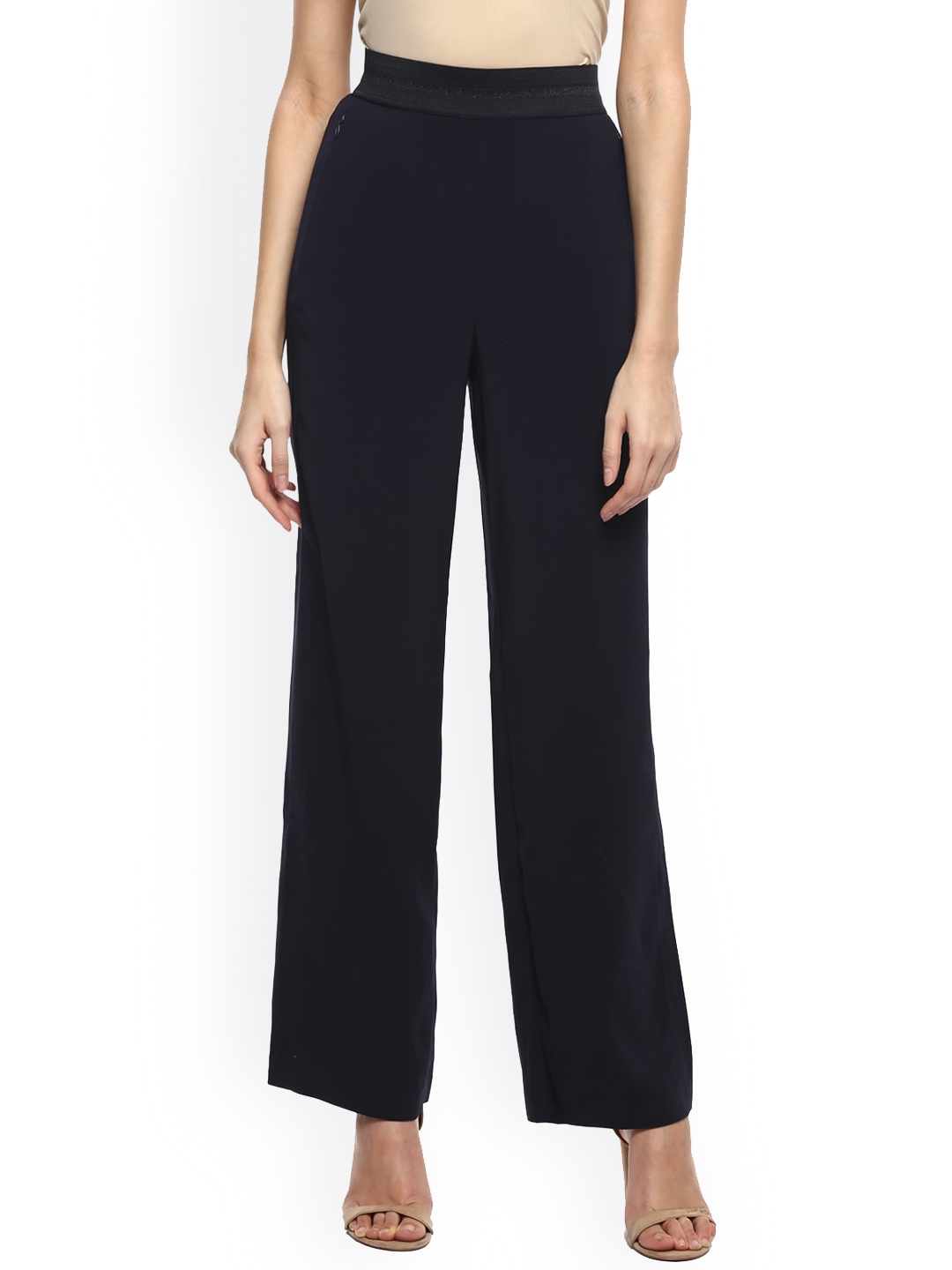 

Ted Baker Women Navy Blue Solid Track Pants