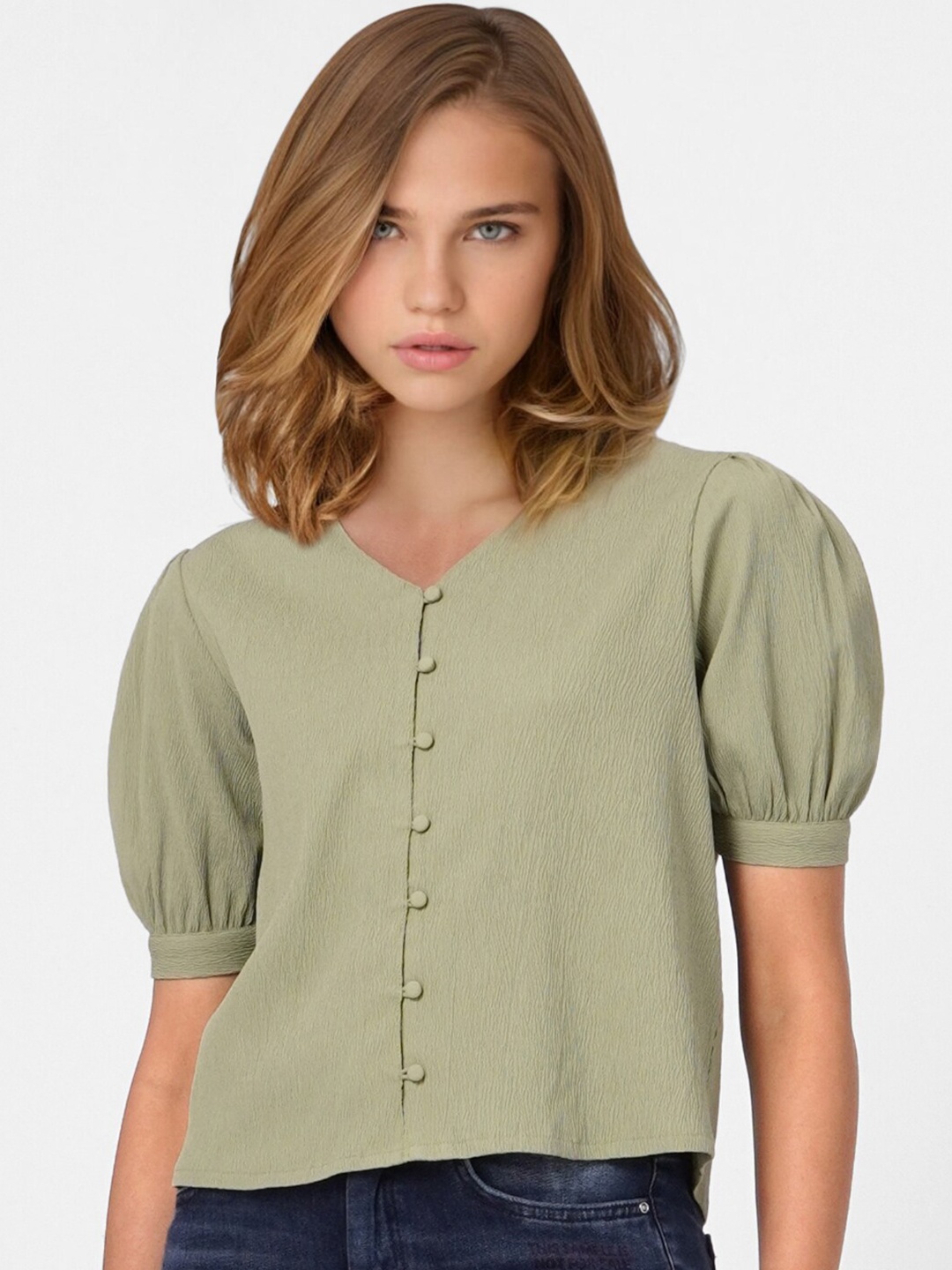 

ONLY Green Crop Top