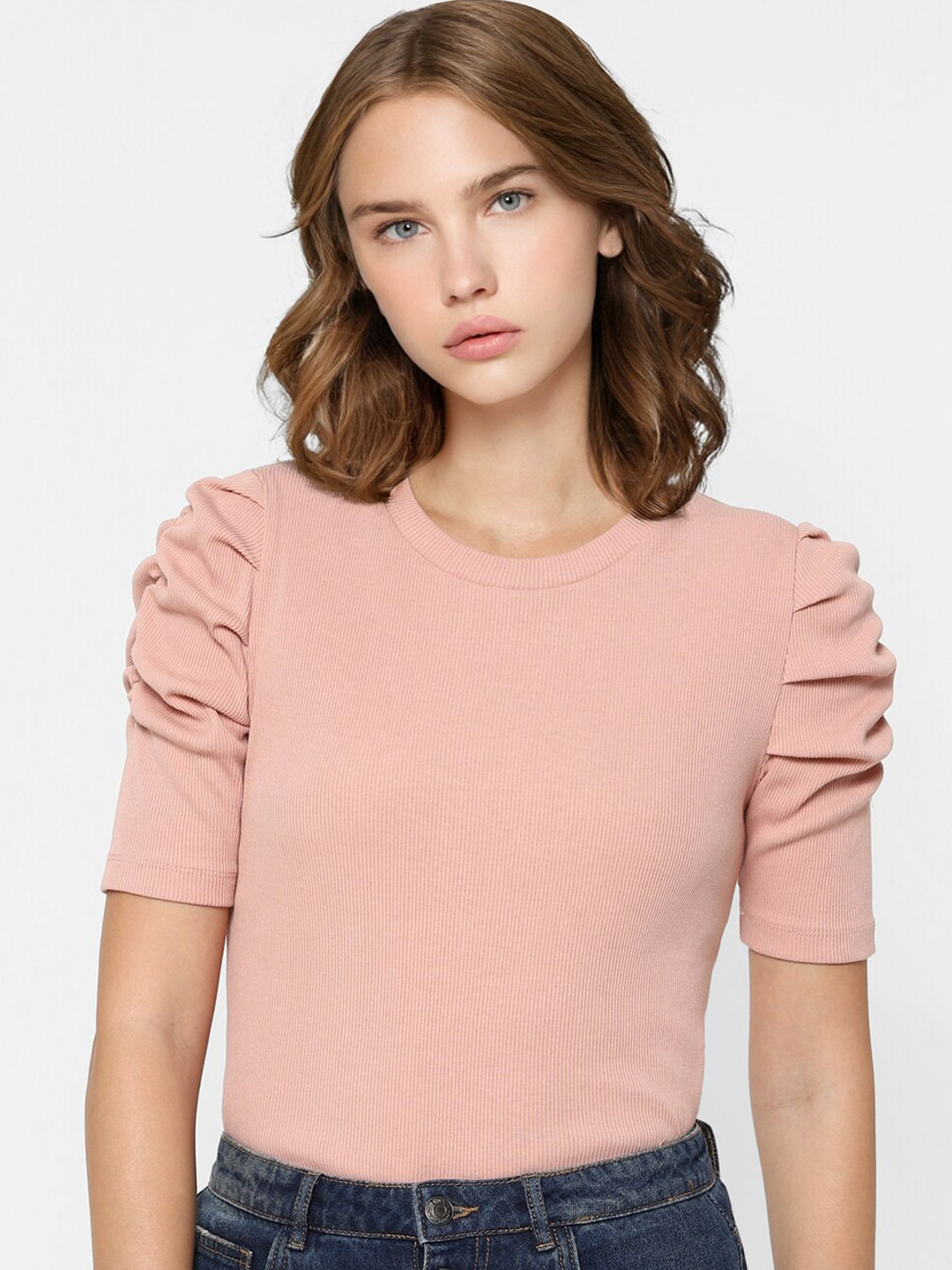 

ONLY Pink Puff Sleeved Top
