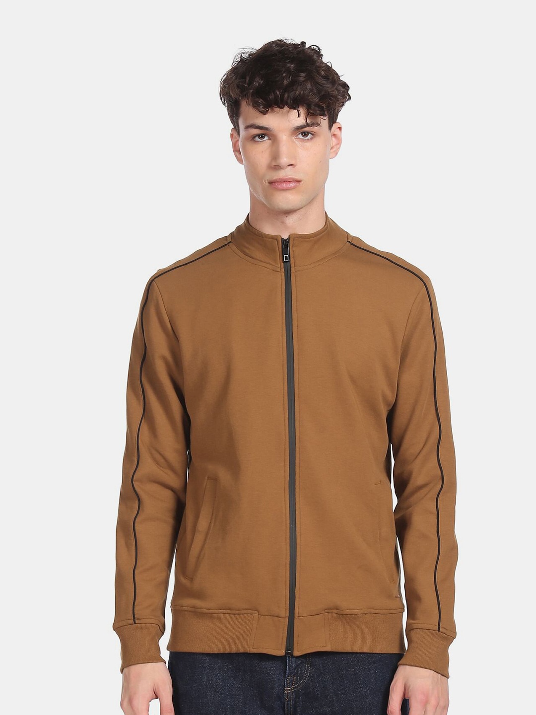 

Arrow New York Men Brown Sweatshirt