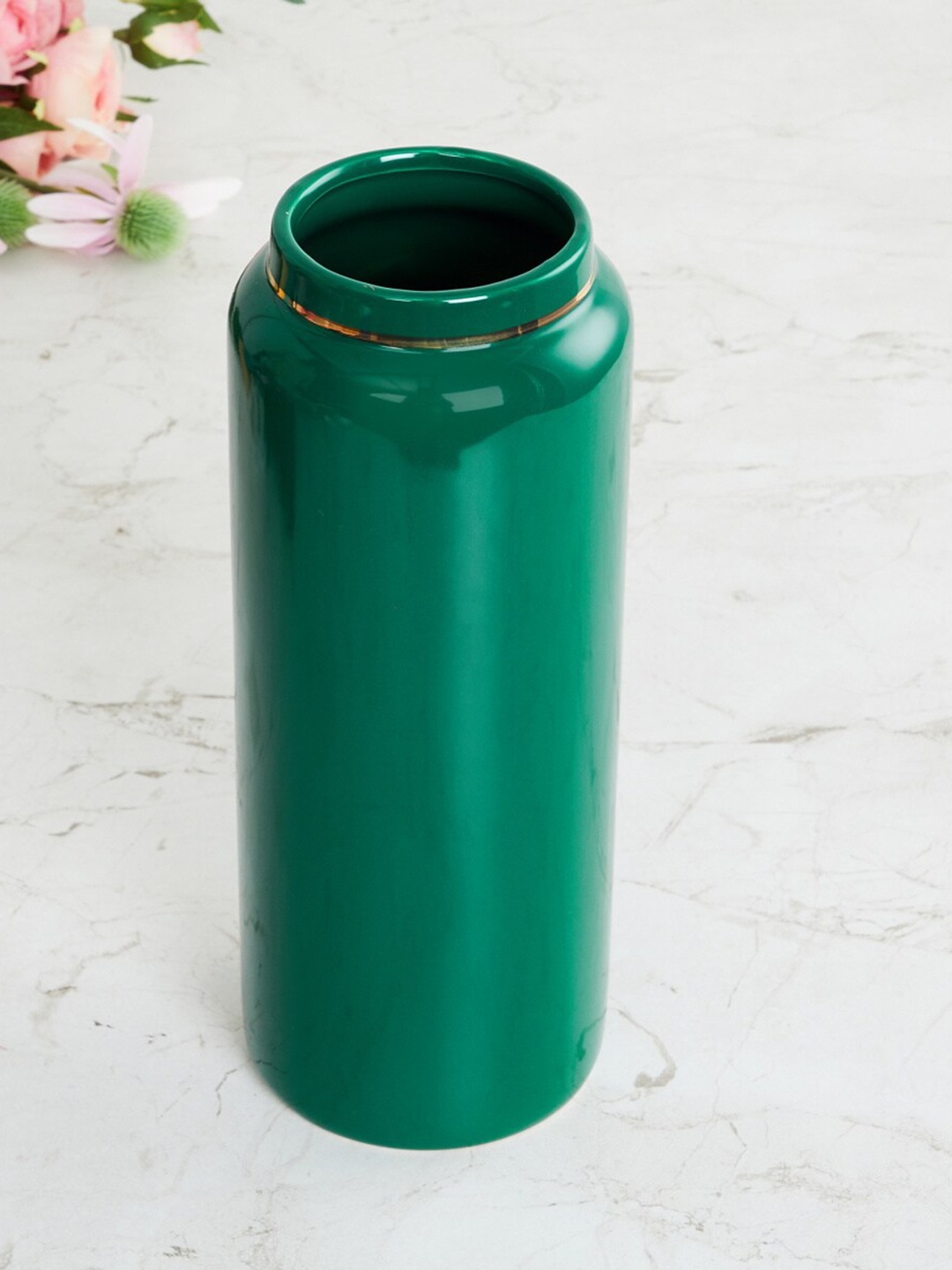 

Home Centre Green Solid Ceramic Vase