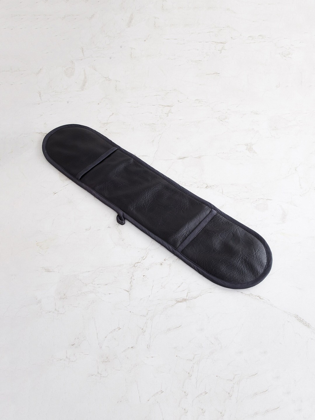 

Home Centre Black Polyester Altos Solid Double Oven Mitten