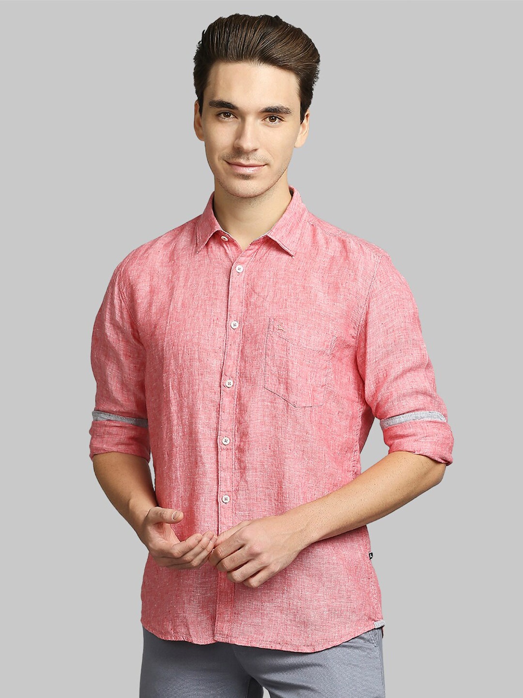 

Parx Men Coral Slim Fit Casual Shirt