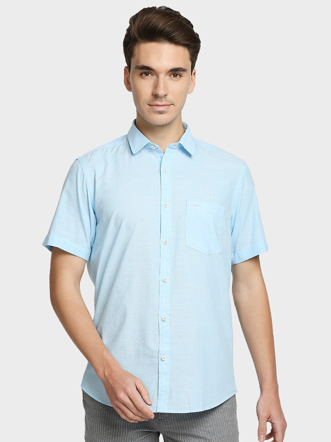 

ColorPlus Men Blue Casual Shirt